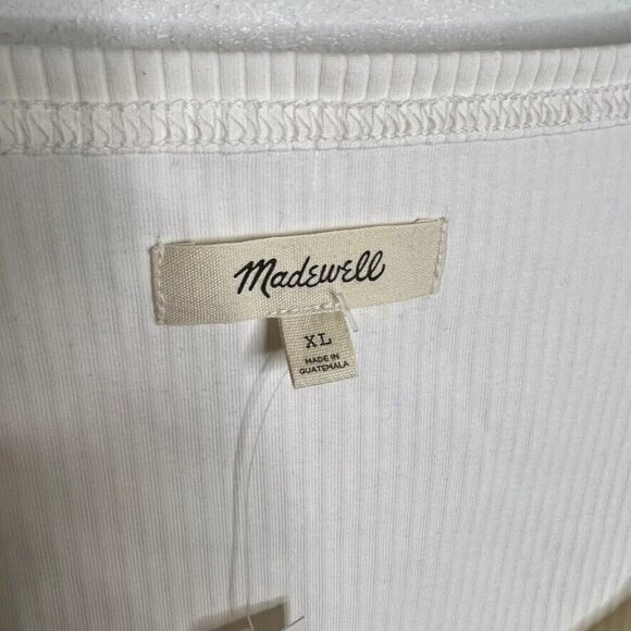 Madewell Square Neck Crop Tee in Sleekhold Lighthouse Size XL NL399 - Picture 4 of 7